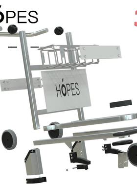 机场酒手推/车不锈钢铝合金机场行李车机MT-AAT01场搬运车店行李