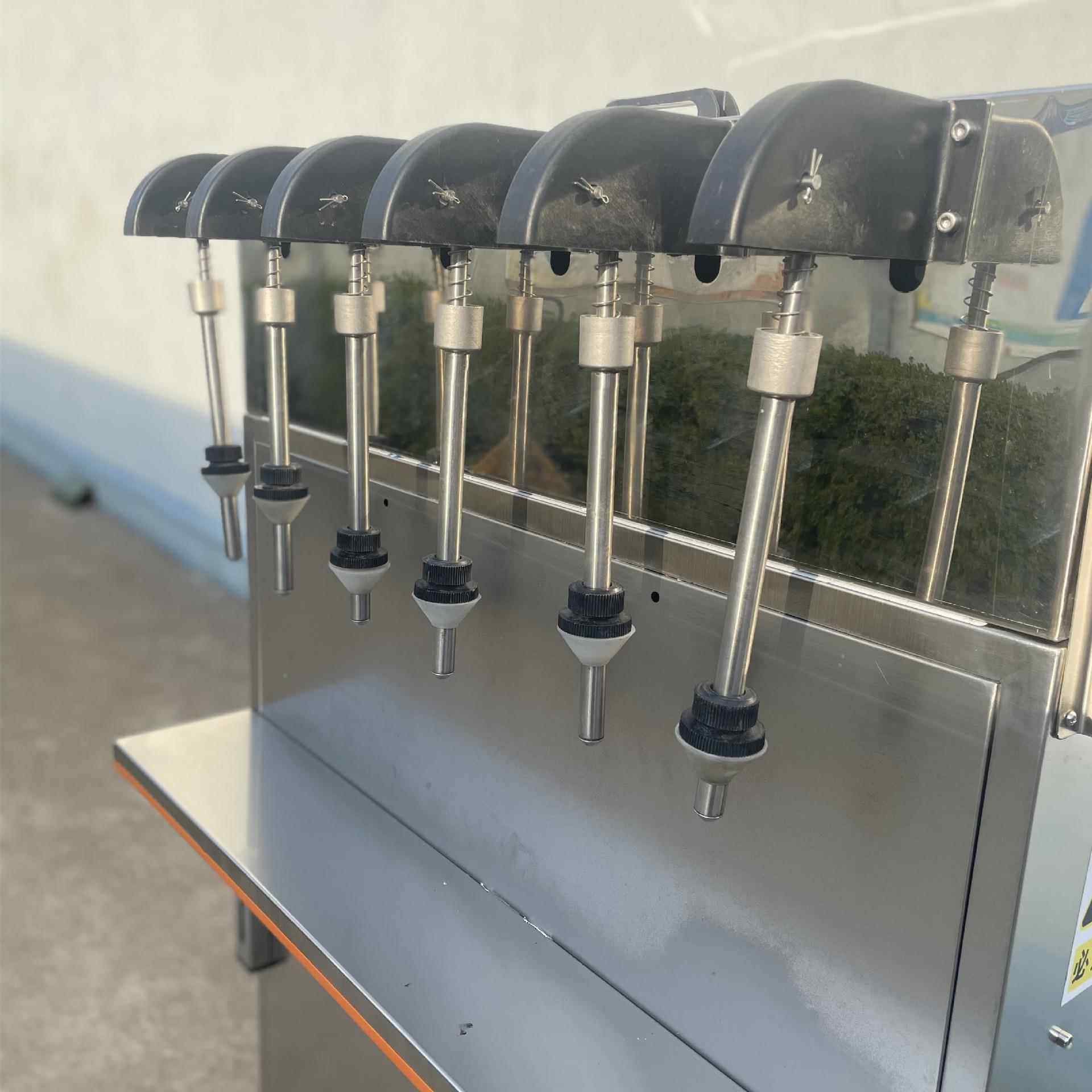 YLE小型液体灌装6机头吸式灌装机红酒酱虹醋油定量罐装机小型灌装