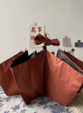 高档Mso幻影系七列灰色芋头紫色纯h色女用遮阳伞重自动打折