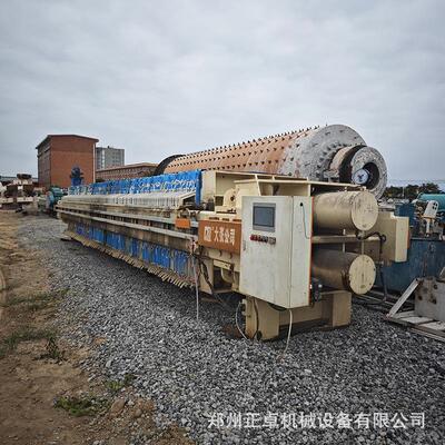现货转让二手板框自动压滤设备 500方泥水分离压滤机 隔膜压滤机