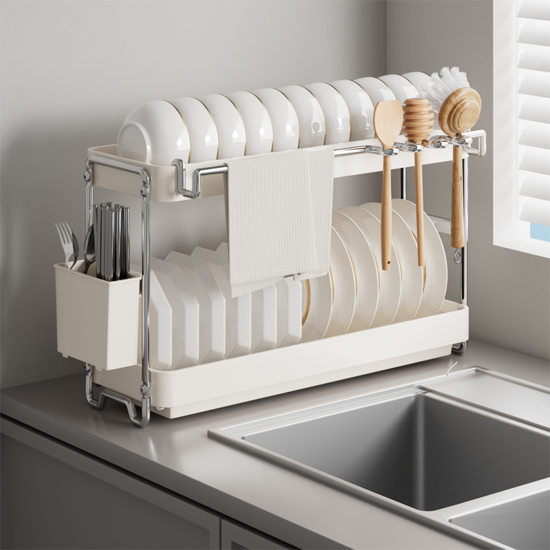 不锈钢碗盘架餐具收纳架厨房置物架抹布碗碟沥水晾碗架碗筷沥水架