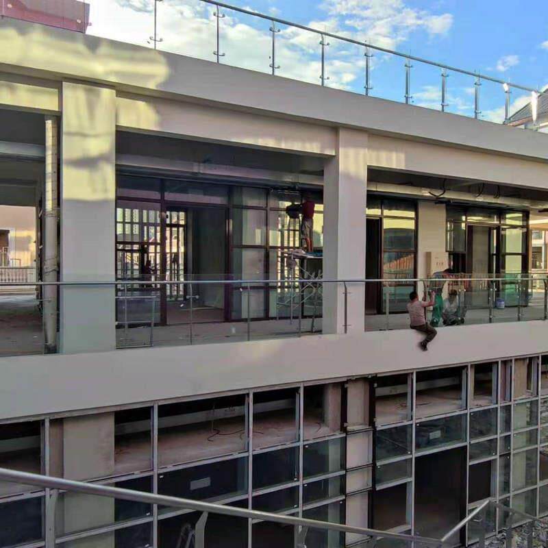 钢化玻璃阳台护栏不锈钢扶手立柱室内家用自建房别墅楼梯玻璃栏板