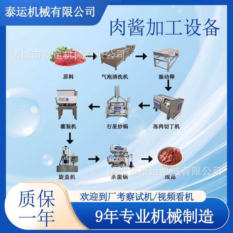香椿肉酱生产线蘑菇酱生产设备香菇肉酱熬制设备蒜蓉辣椒酱灌装机