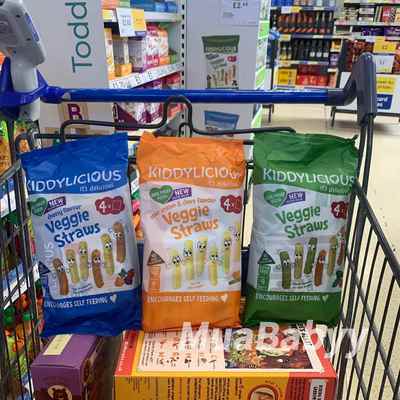 现货 英国Kiddylicious童之味蔬菜条无添加无麸质适合素食9M+