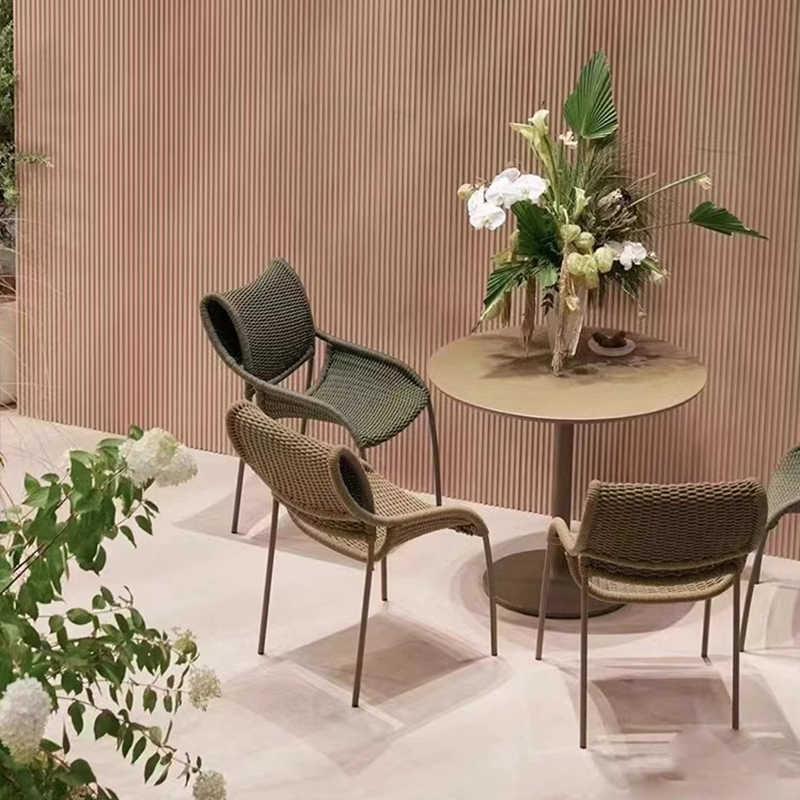 户休闲藤摇椅外沙发阳台店椅茶几别墅酒庭857院花园露台防水防晒
