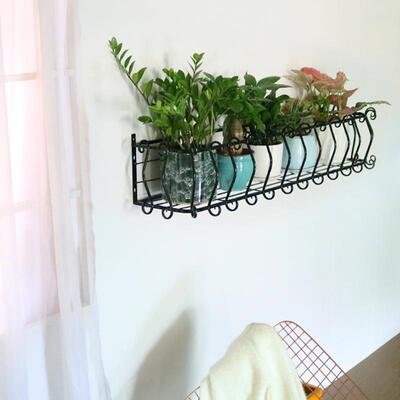 ll欧式铁艺上墙墙花阳台花架壁架挂花架上NKH花盆架壁置物架墙装