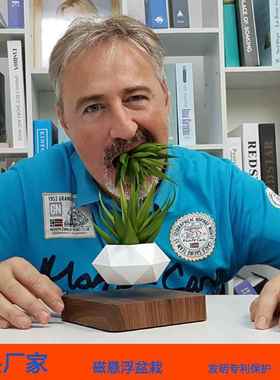 悬浮创意花盆磁悬浮盆栽空中盆栽植物悬空花盆客厅公司创意摆件
