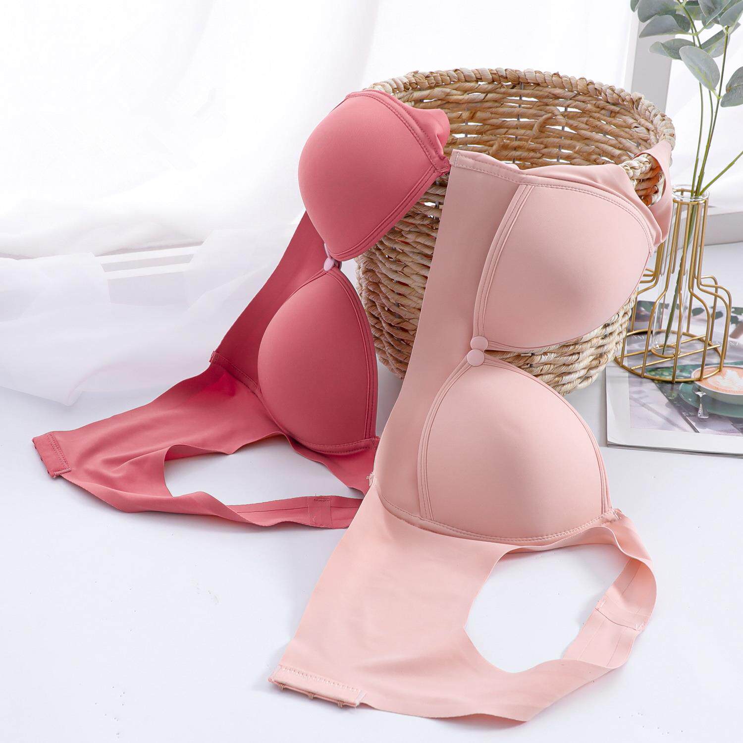厂家直销哺乳内衣女柔软透气舒适前开扣喂奶孕期防下垂无钢圈文胸