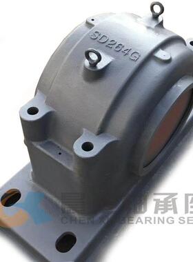大型剖分式SD256四螺栓重型轴承座 铸钢轴承座现货供应