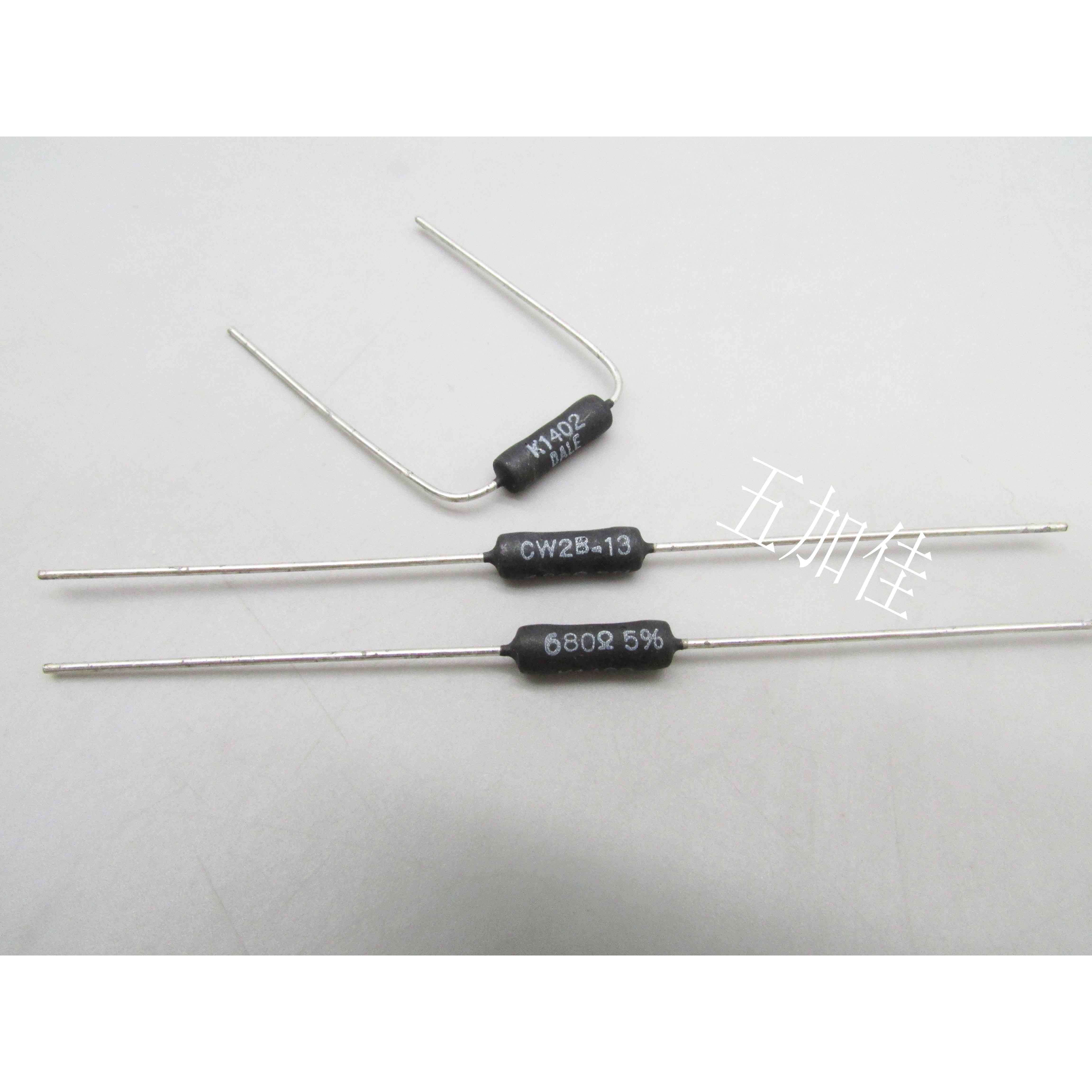 CW-2B-13 680R 3W 5% 进口 CW02B680R0JDC813 铜脚不吸磁线绕电阻