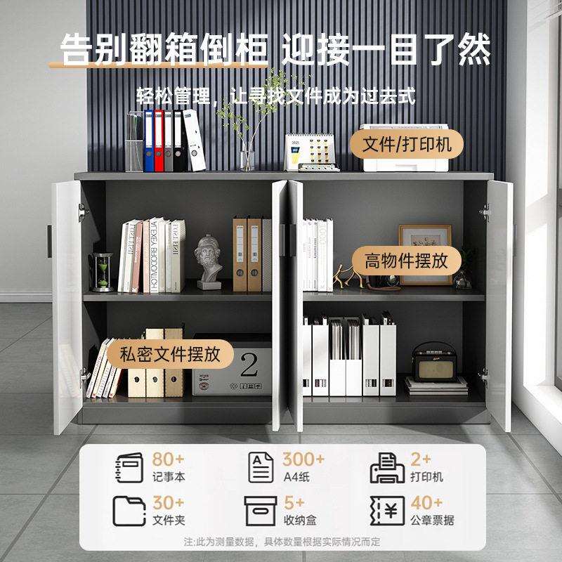文件柜资料柜公室置物柜员工档案柜凭证收纳柜子储物柜落地矮柜