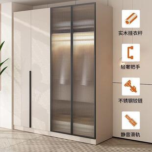 实木衣家用卧室出租房用SLE简柜约简对现代开门衣橱儿童易小户型