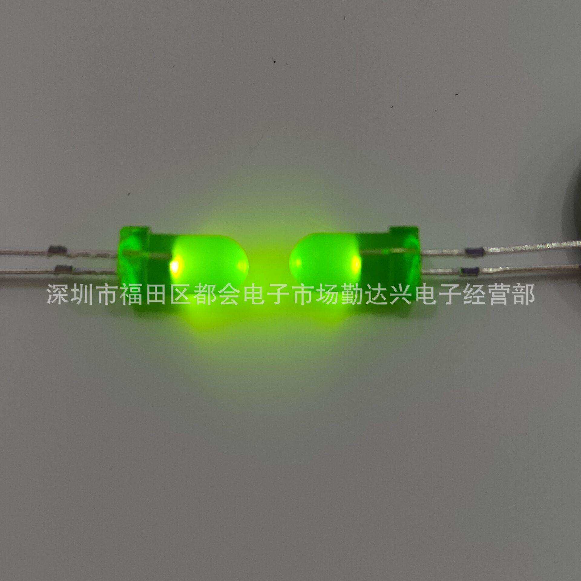 4mm圆头绿发普绿长胶体8mm 10mm高胶体led插件发光二极管指示灯珠