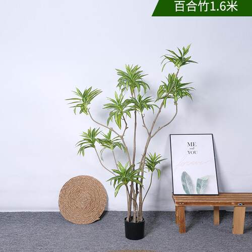 精致仿真绿ll233782植合百竹仿客生植物可弯曲植造型绿景观室内厅