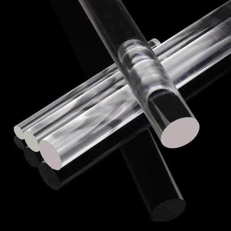 透明有机玻璃棒亚克力实心圆棒直径1-501mm水晶柱导光棒加工定制