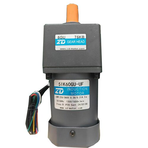 5IK60GU-UF/5GU75KB 60W三相六线220V/380V通用变频调速电机马达