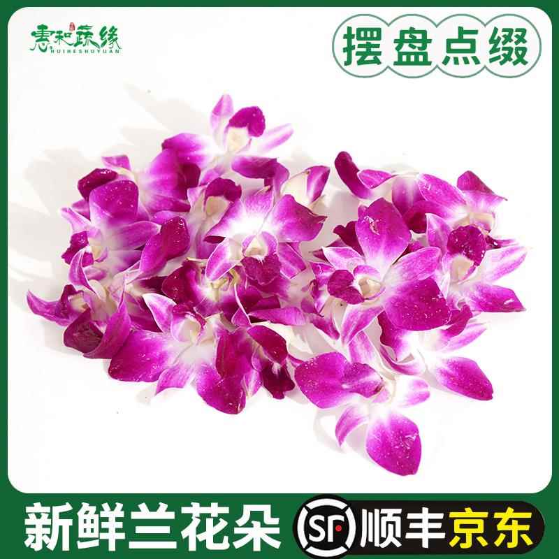 新鲜洋兰花朵酒楼火锅饭店摆盘装饰点缀花草叶子杨兰花马兰花包邮