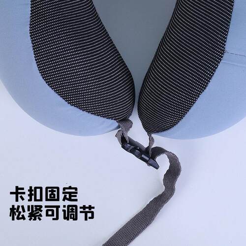 新款直销简约商务记忆棉驼峰U型枕 康乐屋纯色护颈枕 公差旅颈枕
