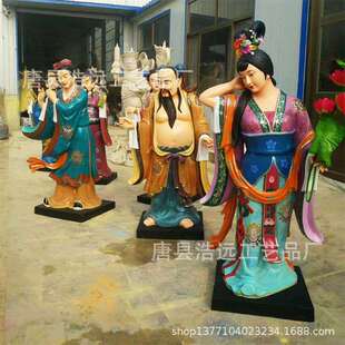 蟠桃游园会神像铜雕塑-纯铜太白金星-全铜八仙过海神像-浩远雕塑