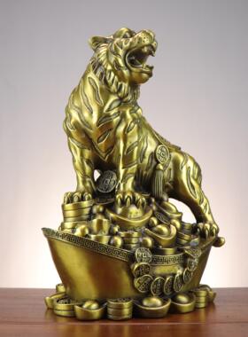 铜老虎居办公家室虎铜摆件厂家铜老WZM虎宝元虎