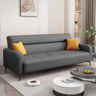 猫爪皮沙发床可折叠两用2026新款客厅小户型现代简约免洗直排沙发