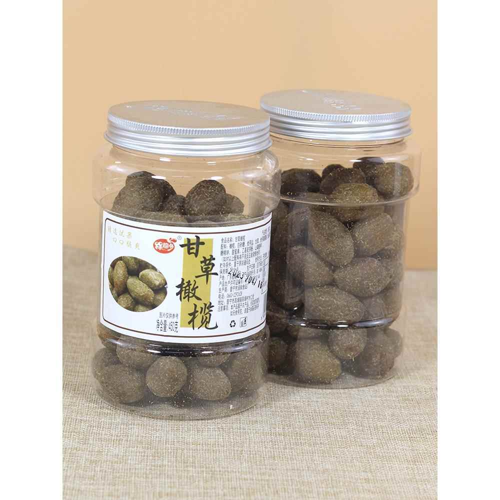 现货美奇朵甘草橄榄高瓶潮汕特色小吃咸橄榄凉果蜜饯果干休闲小吃