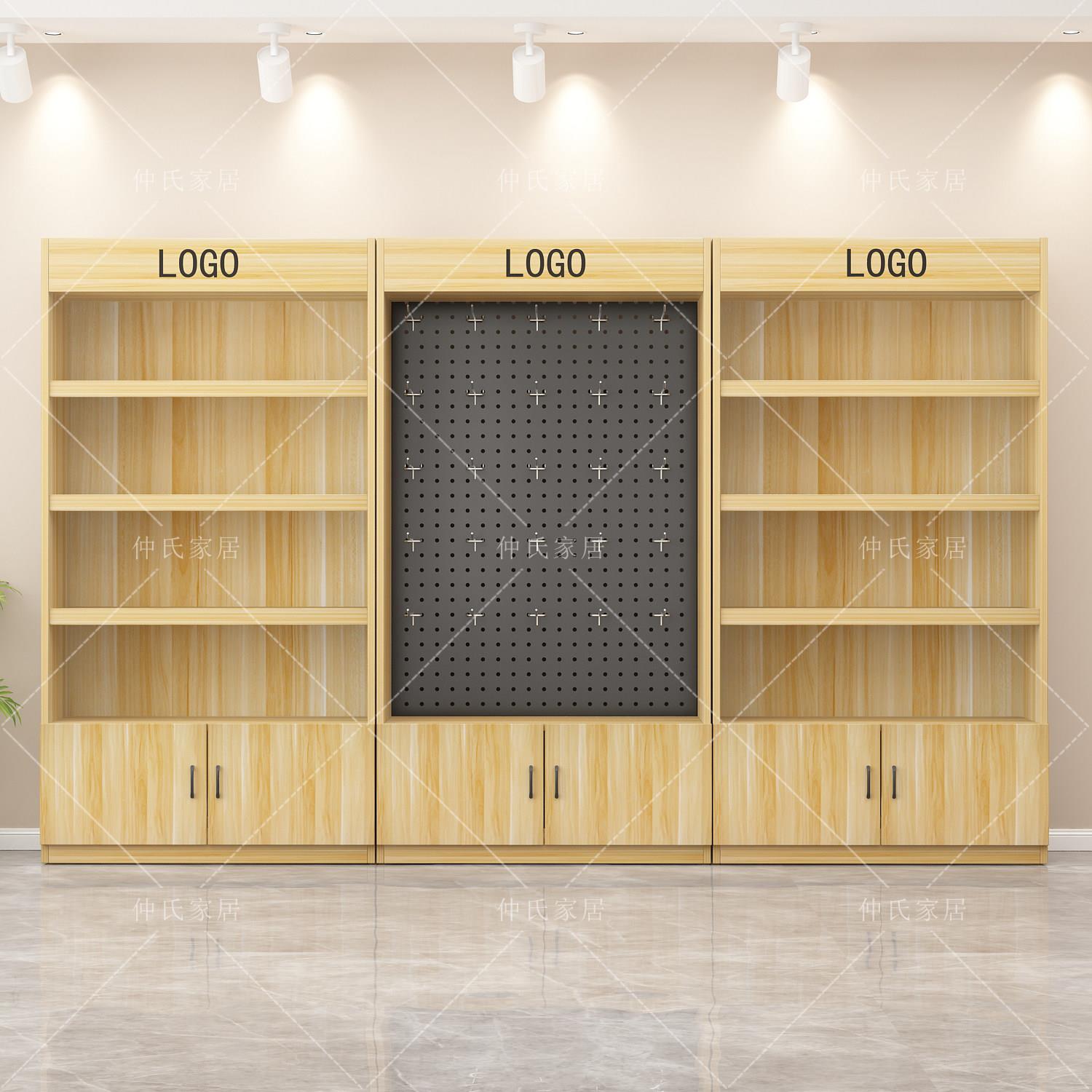 洞洞板货架化妆品商品展示柜手机配件展示柜货架文具店彩妆展示柜