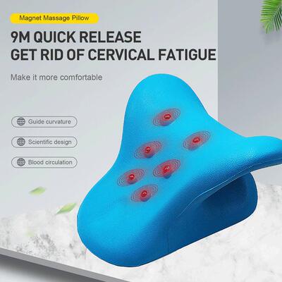 Cervical Neck Shoulder Stretcher Massage Pillow Traction Dev