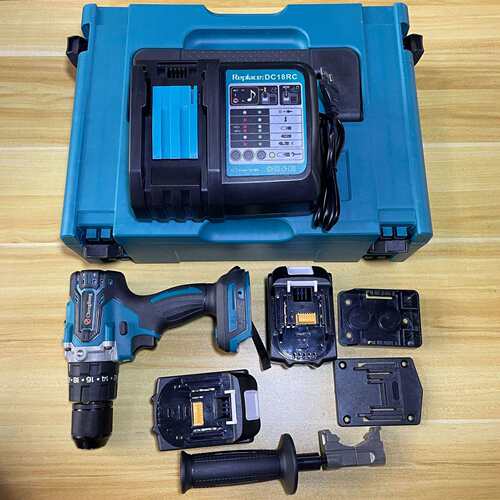 外贸 LJ2403S+2锂电无刷冲击手电钻套装 ​MT插口 电池充电器互通