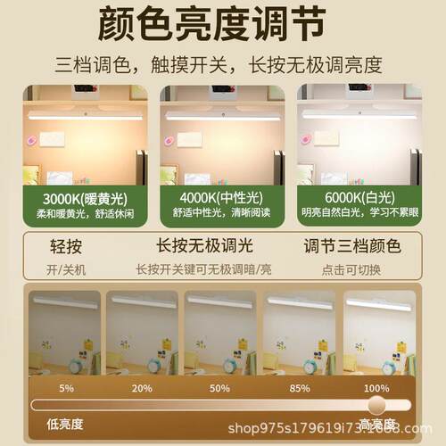 新款直销跨境台灯学生专用护眼灯充电led宿舍酷毙灯床头书桌阅读