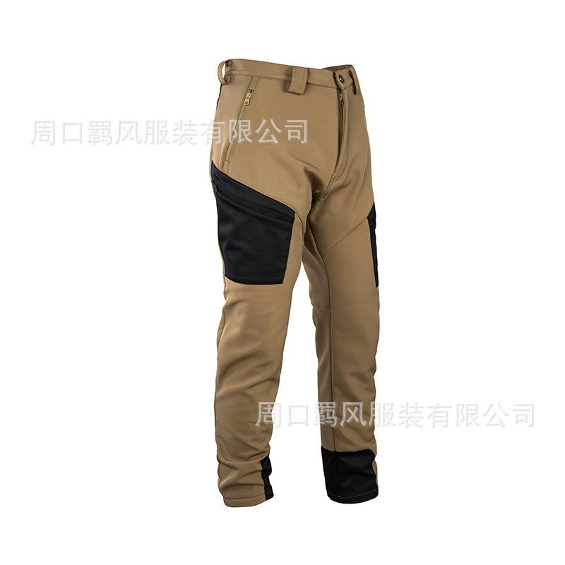 羁风虎鲸功能软壳长裤加绒加厚冬男战术裤保暖高弹修身防水新品
