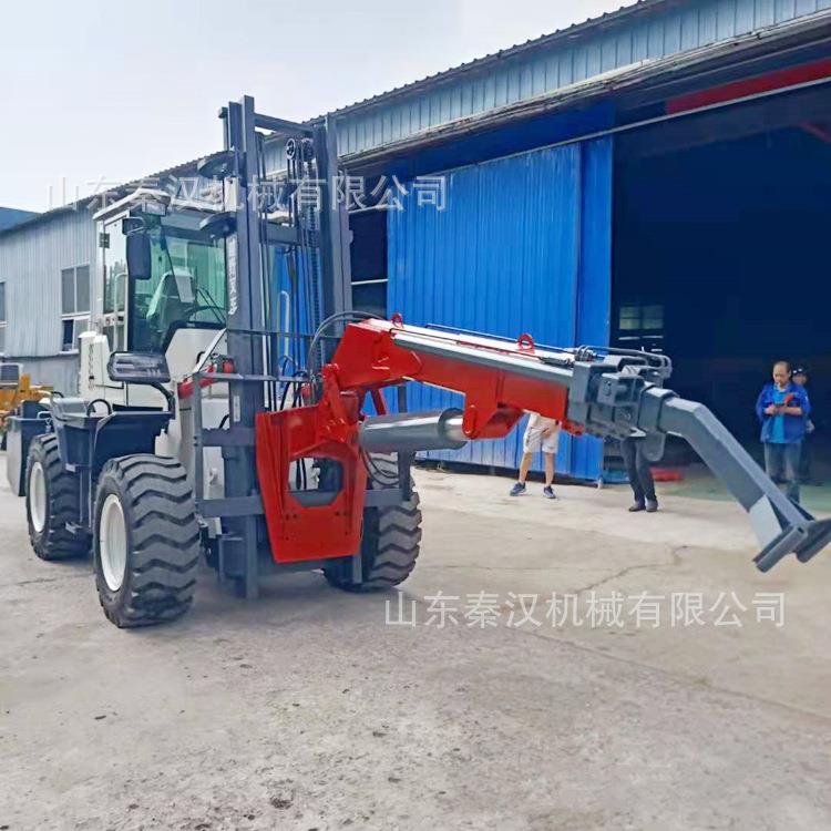 加工定制L缩型吊臂 越野叉车加装前置压伸吊液臂叉车臂RFC飞吊起