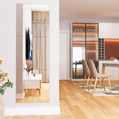 镜子全身穿衣镜贴墙自粘化妆镜挂墙学生宿舍壁挂家用粘贴试衣北秦