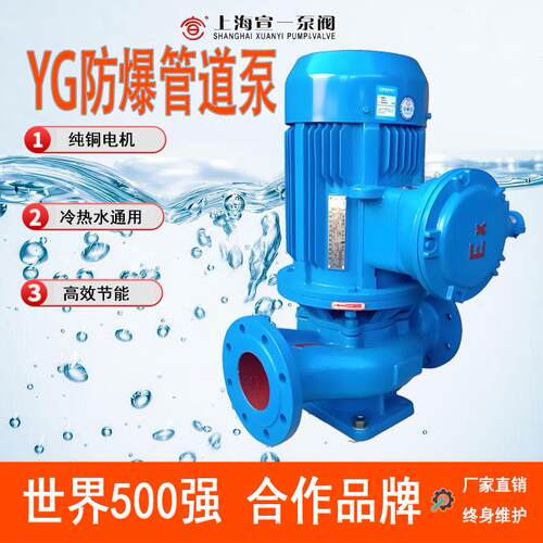 YG/ISGB立式防爆管道泵铸铁不锈钢防爆电机管道油泵可装铜叶轮