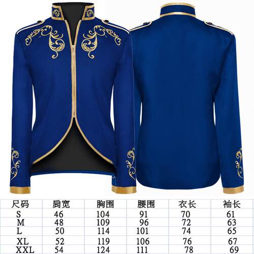 高档欧式廷宫男装复燕尾服中世古纪哥特式万圣节吸血鬼装贵王族子