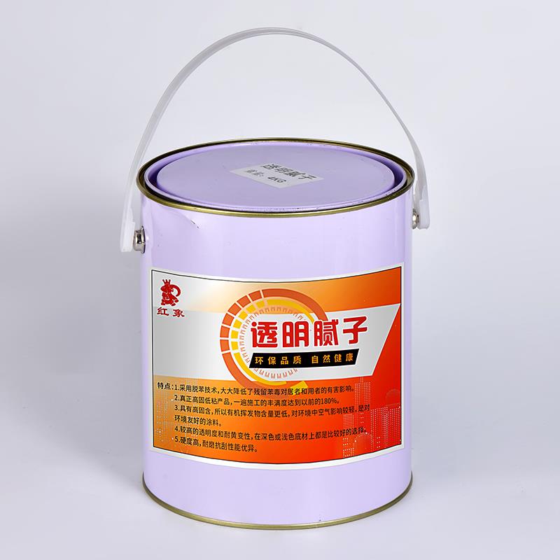 外邦透明腻子油性木器漆补伤补缝腻子填缝找平易打磨桶装木工耐磨