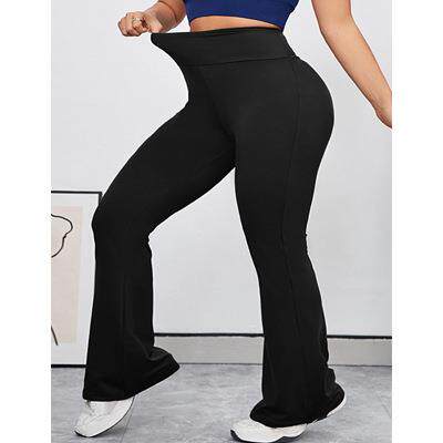 Women Flare Leg Tummy Control Leggings Bell Bottom Skinny