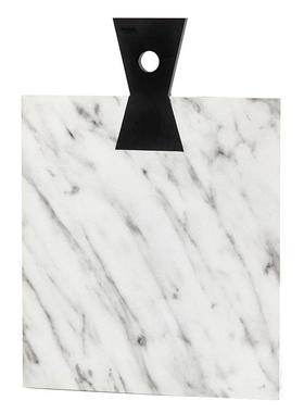 现代艺术摆件做旧仿大理石托盘摆盘砧板样板房民宿客厅餐厅装饰品