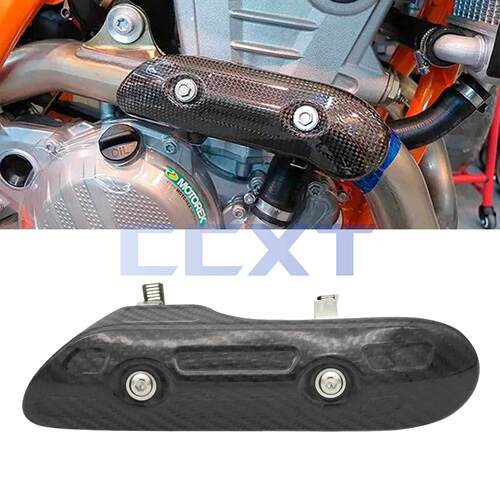 适用KTM EXCF/EXC/SXF/250/350/450/500越野车碳纤维排气管防烫罩