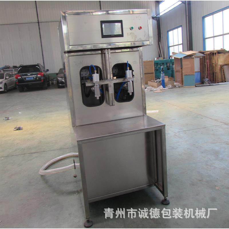 花生油豆油灌装机半自动2头流量计灌装设备半自动食用油灌装机