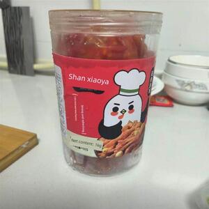 现货山小雅无骨鸡爪流行蒜酸辣味无骨鸡爪即食