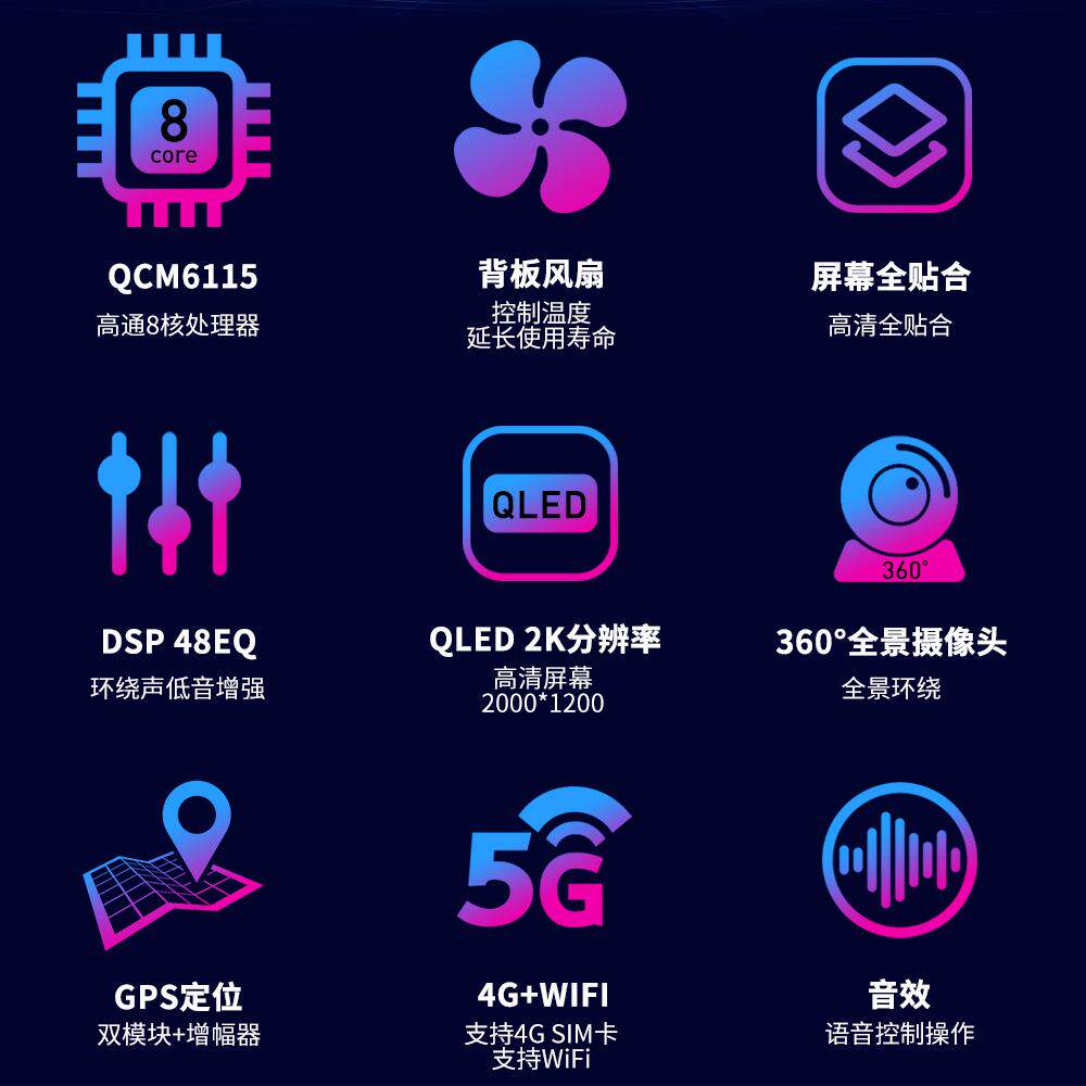 热销高通6115安卓导航仪4G全网通无线carplay auto车载导航