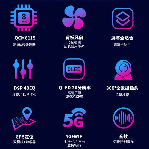 热销高通6115安卓导航仪4G全网通无线carplay auto车载导航