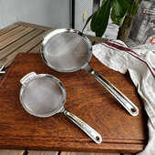 高端18 10不锈钢网筛面粉筛豆浆果汁过滤网家用厨房过滤筛厚密网