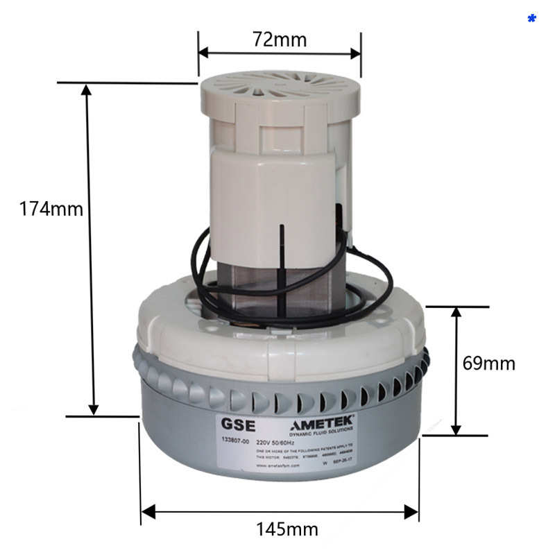 700g吸吸尘器-阿美133812马达电机-料风机11380700ametek德格机00