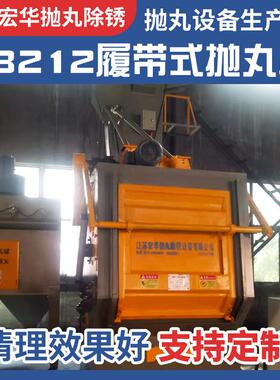 Q3212履带式抛丸机全自动上料小型钢材除锈表面履带式抛丸机