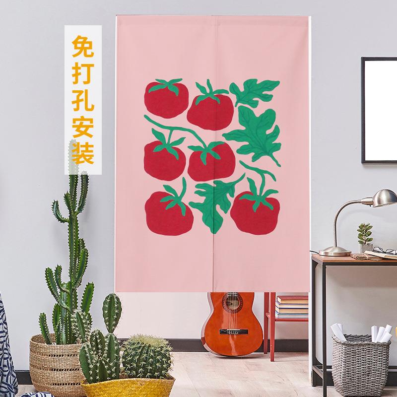 新款直销夏季门帘隔断帘家用免打孔厨房隔挡卧室卫生间洗手间厕所