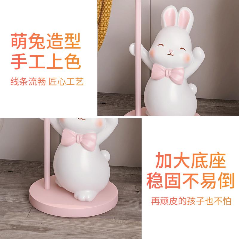 落地置物摆件兔子客厅沙发边卧室家居装饰品多功能床头柜大型边几