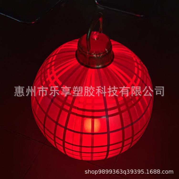 PVC充气圣诞球圣诞装饰球室内商场酒吧装饰品户外布置发光球
