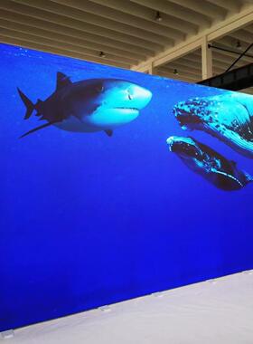 双面软膜卡布灯箱户灯外发光广告牌led门头卡285布拉布无箱边框灯